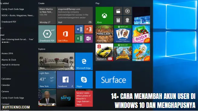 14+ Cara Menambah Akun User di Windows 10 dan Menghapusnya